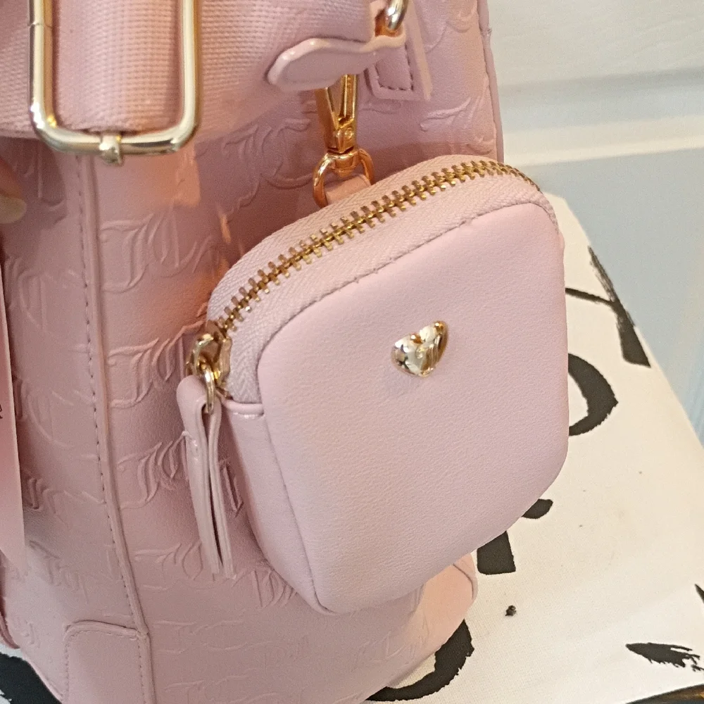 Juicy Couture Light Pink Embossed Tote - Picture 5 of 9